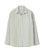 R.M.Williams - Hopeland Poplin Shirt - Stripe - Green & White