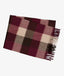 Swanndri - Unisex Wool Scarfie - Florence Check (Burgundy/Tan)
