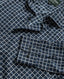 Rodd & Gunn - Sail Rock Shirt - Midnight featuring a modern windowpane check design on a navy cotton fabric.