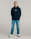 GANT - Shield Hoodie - Evening Blue