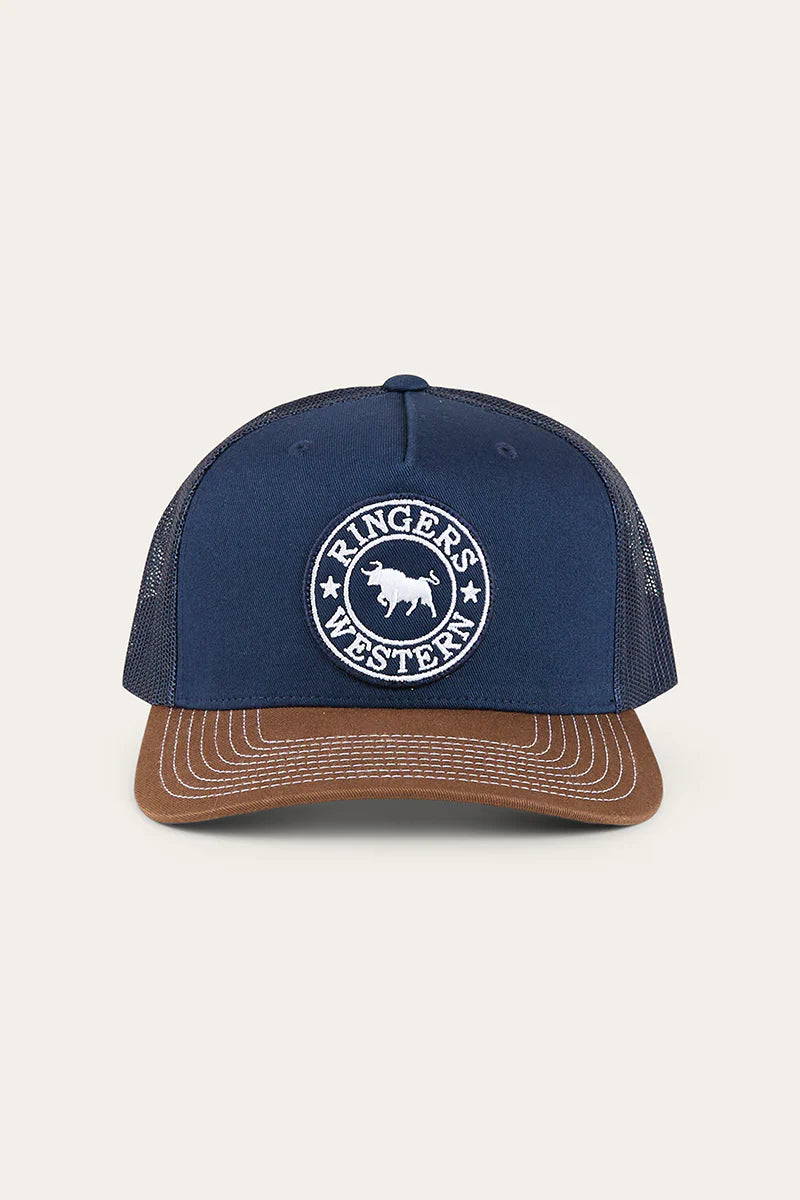 Ringers Western - Signature Bull Cap - Navy Chocolate
