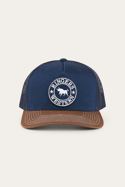 Ringers Western - Signature Bull Cap - Navy Chocolate