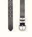 R.M.Williams - Slim Drover Belt - High Polish Nickel Buckle - Black
