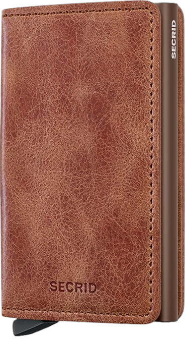 Secrid - RFID Protected Slim Wallet - Vintage - Cognac Brown
