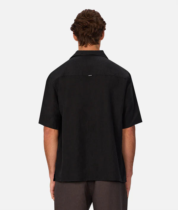 Industrie - The St Martins Short Sleeve Shirt - Black