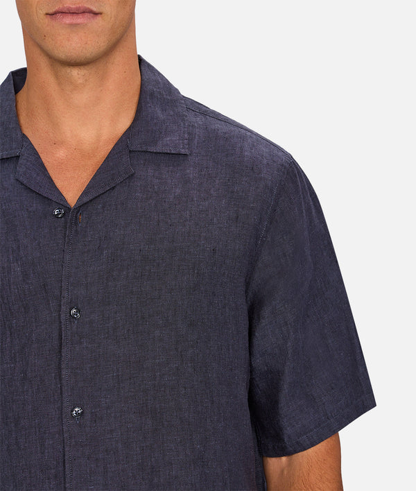 Industrie - The St Martins Short Sleeve Shirt - Denim
