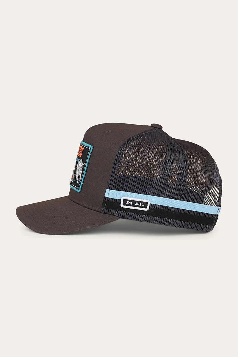 Ringers Western - Stickin' Together Deep Fit Trucker Cap - Charcoal/Blue