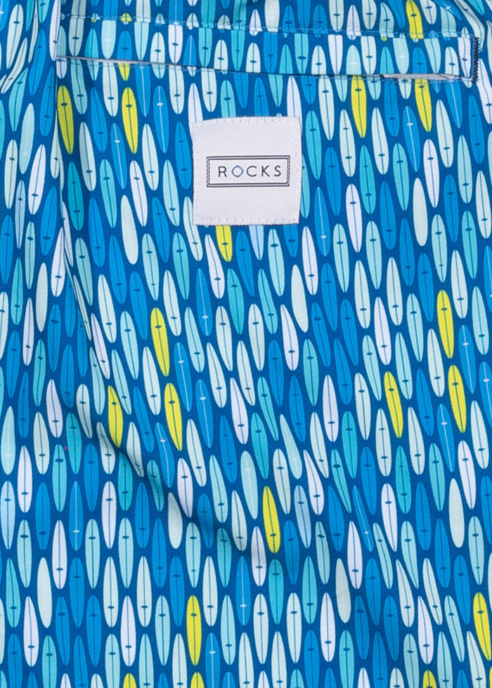 The Rocks Push - Balmoral Board Shorts - Blue Boards