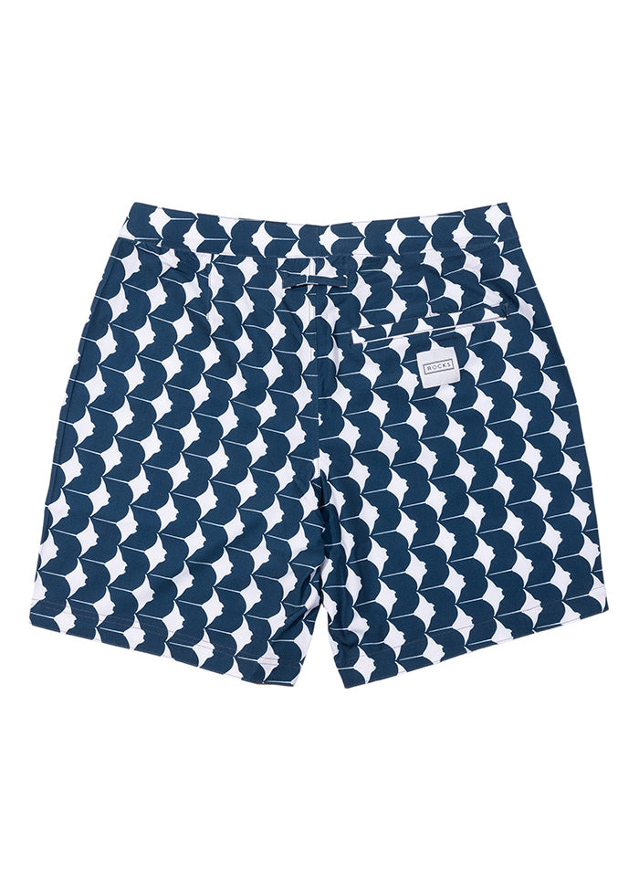 The Rocks Push - Tama Rays Board Shorts - Blue