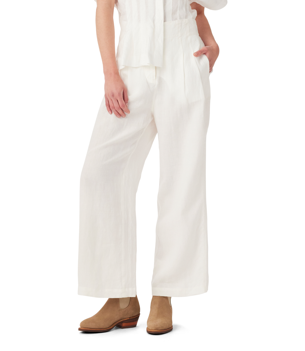 R.M.Williams - Camp Trouser - White