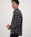 Swanndri - Taranaki Tailor Long Sleeve Shirt - Check - Caviar/Dark Shadow