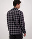 Swanndri - Taranaki Tailor Long Sleeve Shirt - Check - Caviar/Dark Shadow