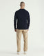 GANT - Textured Cotton Merino Crew Neck Jumper - Evening Blue