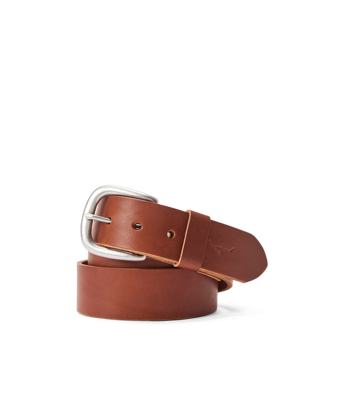 R.M.Williams - Traditional Belt - Antique Nickel Hardware - Dark Tan