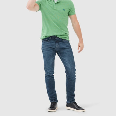 Owaka Straight Italian Denim Jean - True Blue