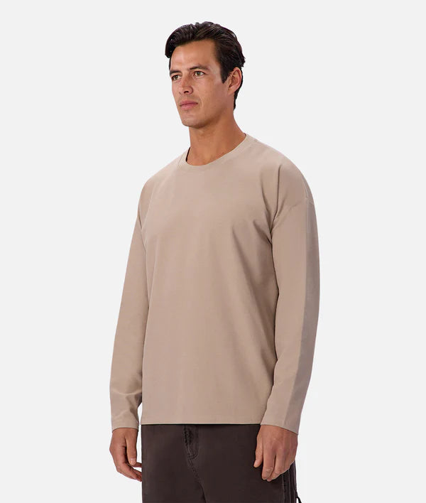 Industrie - Long Sleeve Waffle Tee - Mojave Sand