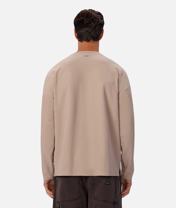 Industrie - Long Sleeve Waffle Tee - Mojave Sand