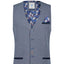 A Fish Named Fred - Pique Waistcoat - Navy with On Stage lining