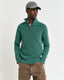 GANT - Washed Rib Half-Zip Jumper - Deep Forest Green