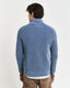 GANT - Washed Rib Half-Zip Jumper - Vintage Blue