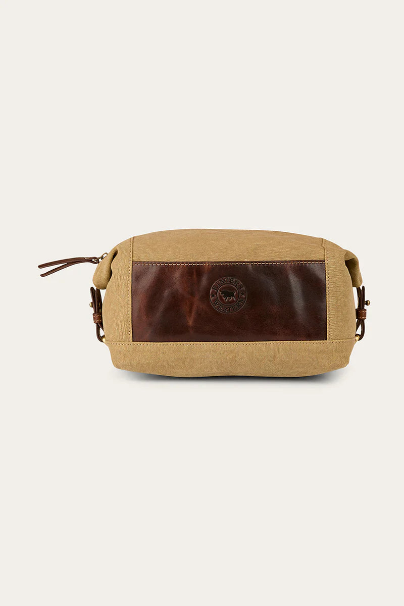 Ringers Western - Waxcanvas Toiletry Bag - Cognac