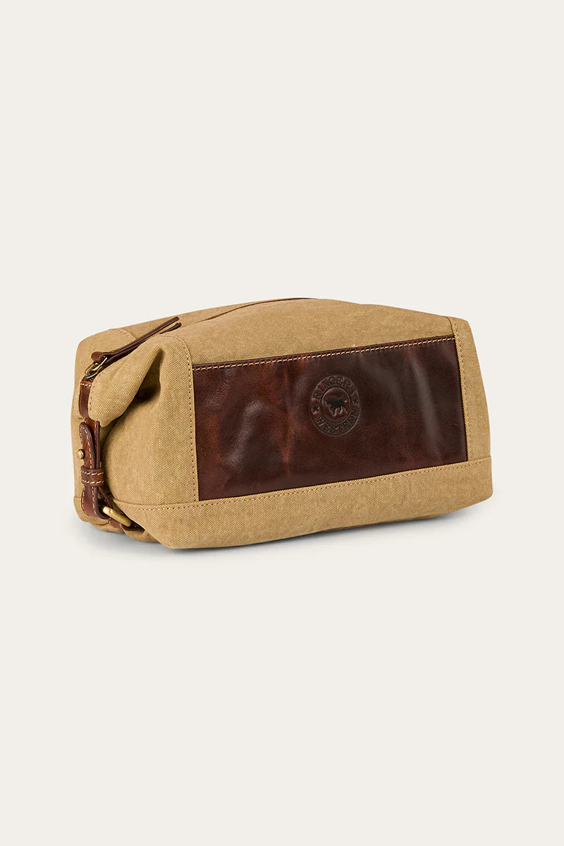 Ringers Western - Waxcanvas Toiletry Bag - Cognac