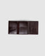 Rodd & Gunn - Westport Tri-Fold Wallet - Chocolate interior view showcasing card slots and pockets.