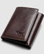 Rodd & Gunn - Westport Tri-Fold Wallet - Chocolate made of Italian leather with a sleek design and RFID protection.