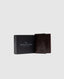 Rodd & Gunn - Westport Tri-Fold Wallet - Chocolate with box, showcasing Italian leather craftsmanship.