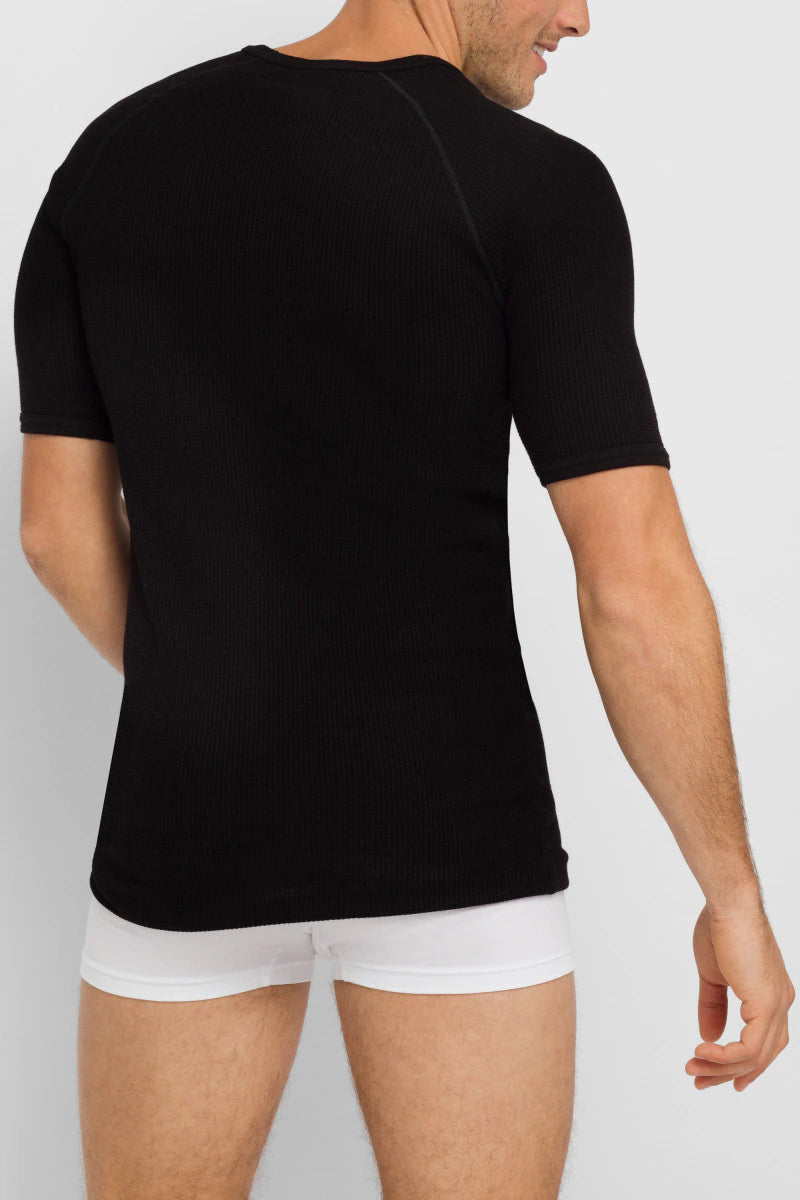 Bonds - Aircel Thermal Short Sleeve T-Shirt - Black | White