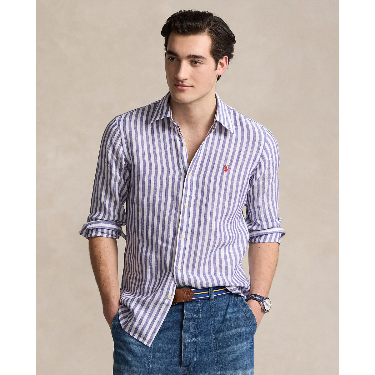Polo Ralph Lauren - Linen Shirt - Stripe - Blue & White