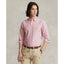 Polo Ralph Lauren Custom Fit Striped Oxford Shirt - Burgundy, Red,  White
