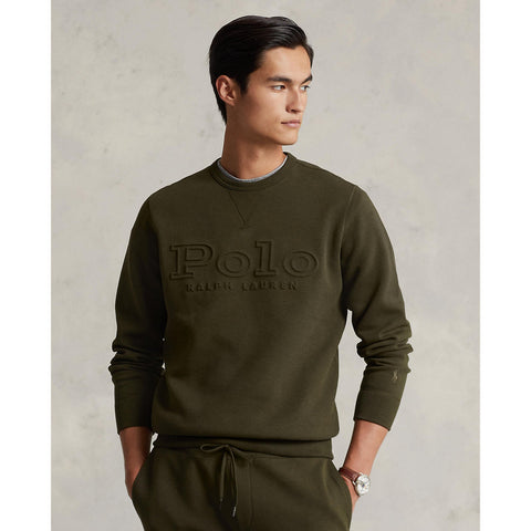Polo Ralph Lauren - Logo-Embossed Double Knit Sweatshirt - Company Olive