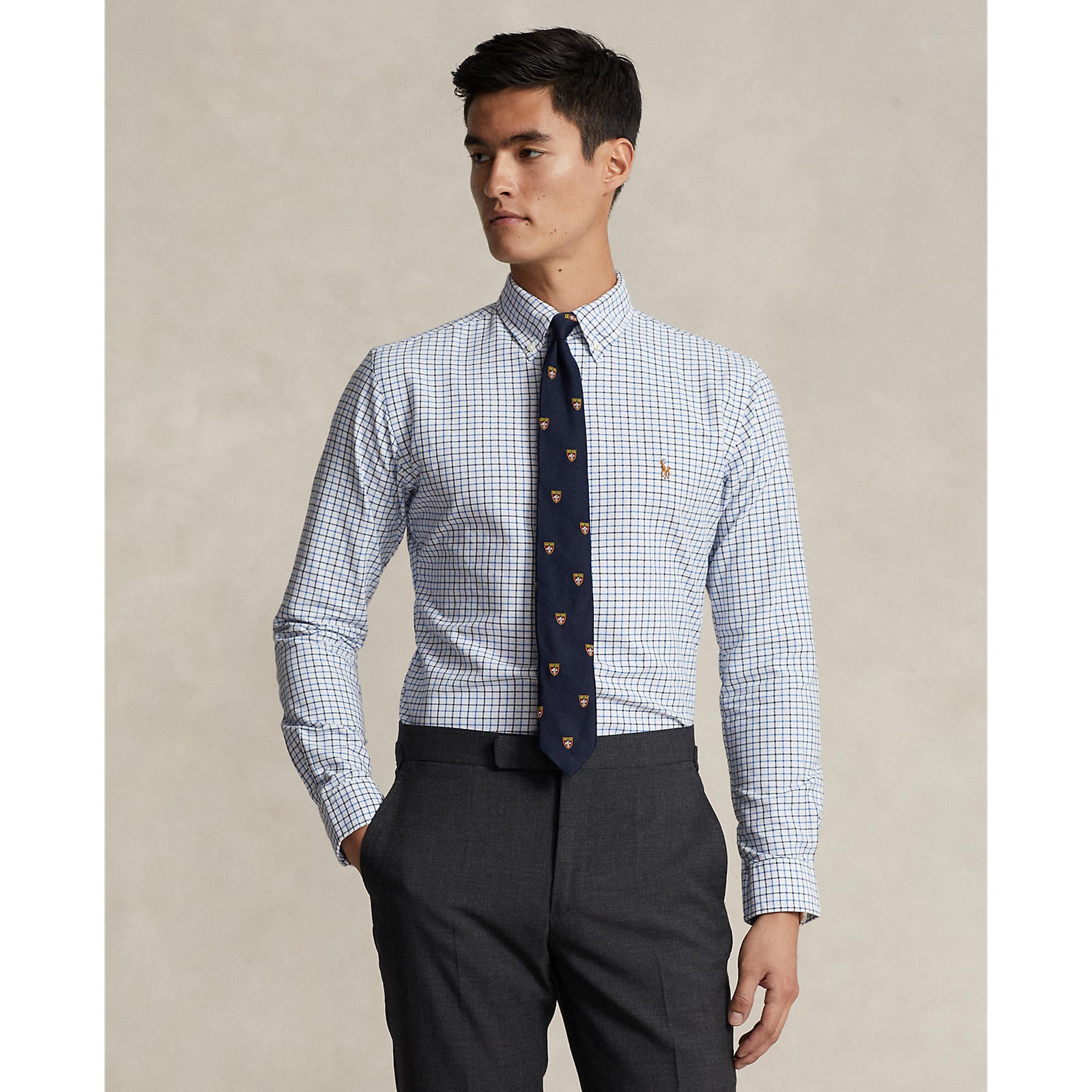 Oxford Shirt Check White Blue Multi - Polo Ralph Lauren – Blowes