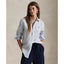 Polo Ralph Lauren - Classic Fit Linen Shirt - Stripe - White & Pond Blue