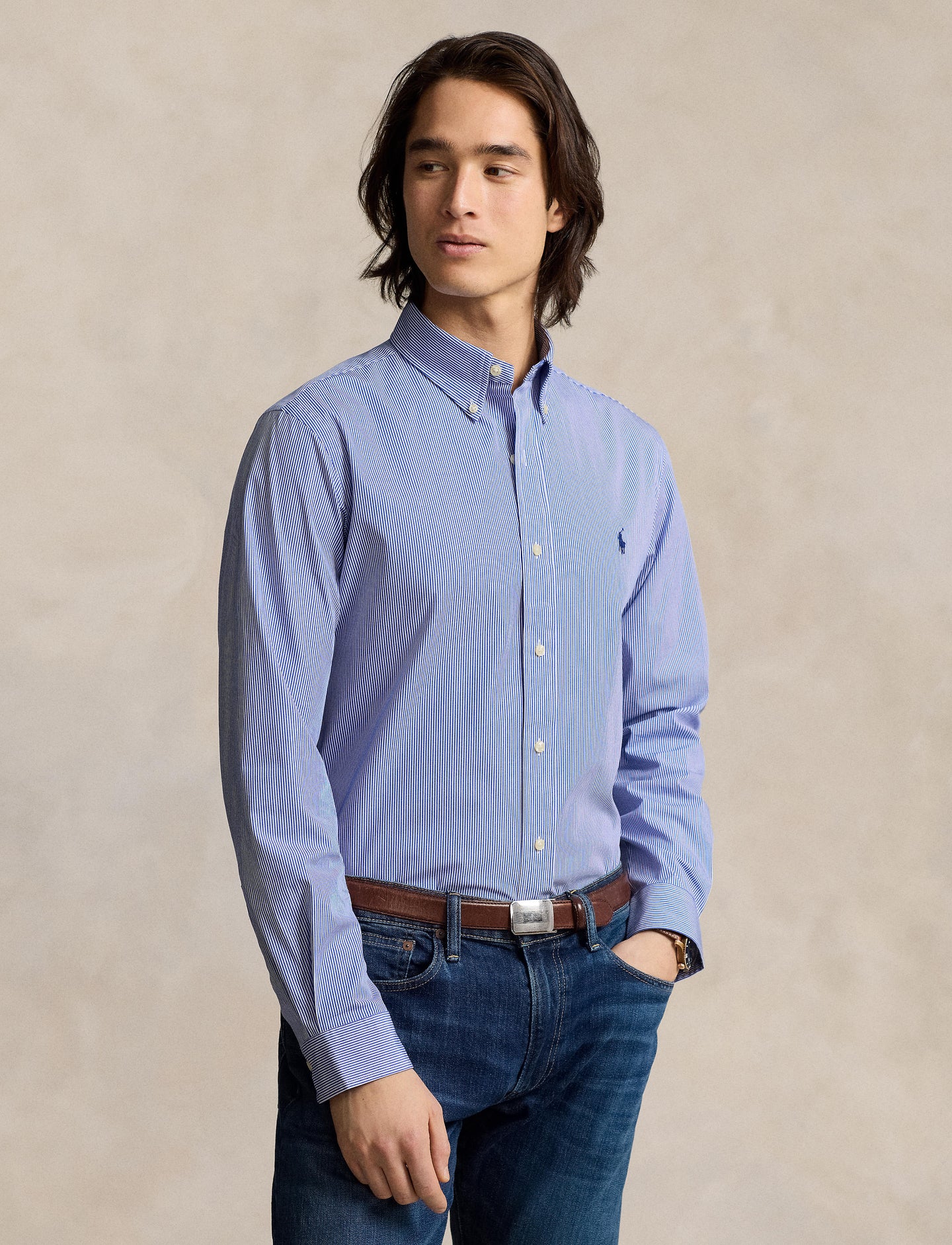 Polo Ralph Lauren - Poplin Shirt - Stripe - Blue & White