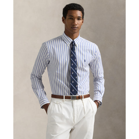 Polo Ralph Lauren - Poplin Stretch Business Shirt - Stripe - White/Pink/Blue