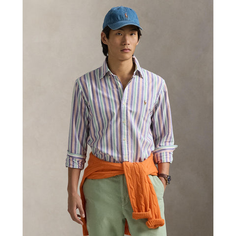 Polo Ralph Lauren - Oxford Shirt - Stripe - Purple, Orange Multi