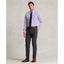 Polo Ralph Lauren - Stretch Poplin Shirt - Stripe - Lavender & White
