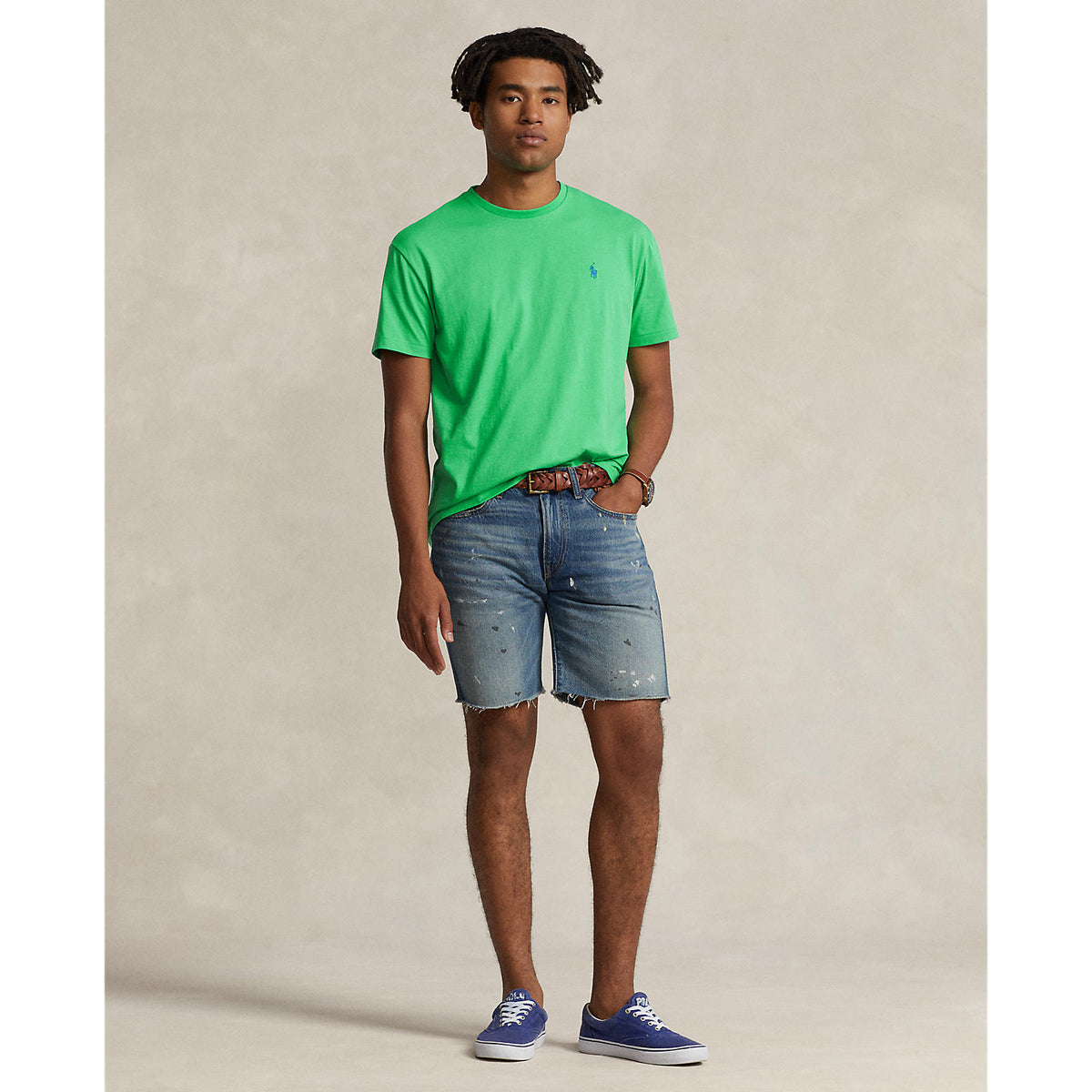 Polo Ralph Lauren Custom Slim Fit Jersey Crewneck T-Shirt - Course Green
