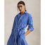 Polo Ralph Lauren - Belted Cotton Shirt Dress - Wide Stripe - Blue & White