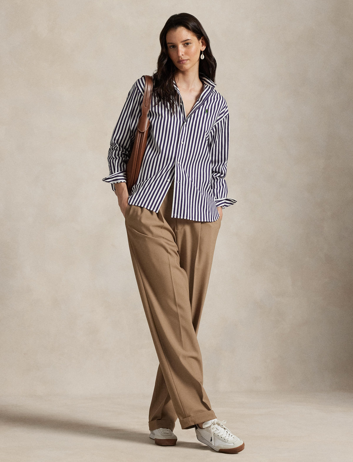 Polo Ralph Lauren - Relaxed Fit Cotton Shirt - Stripe - Navy & White