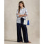 Polo Ralph Lauren - Classic Fit Linen Shirt - Stripe - White & Pond Blue
