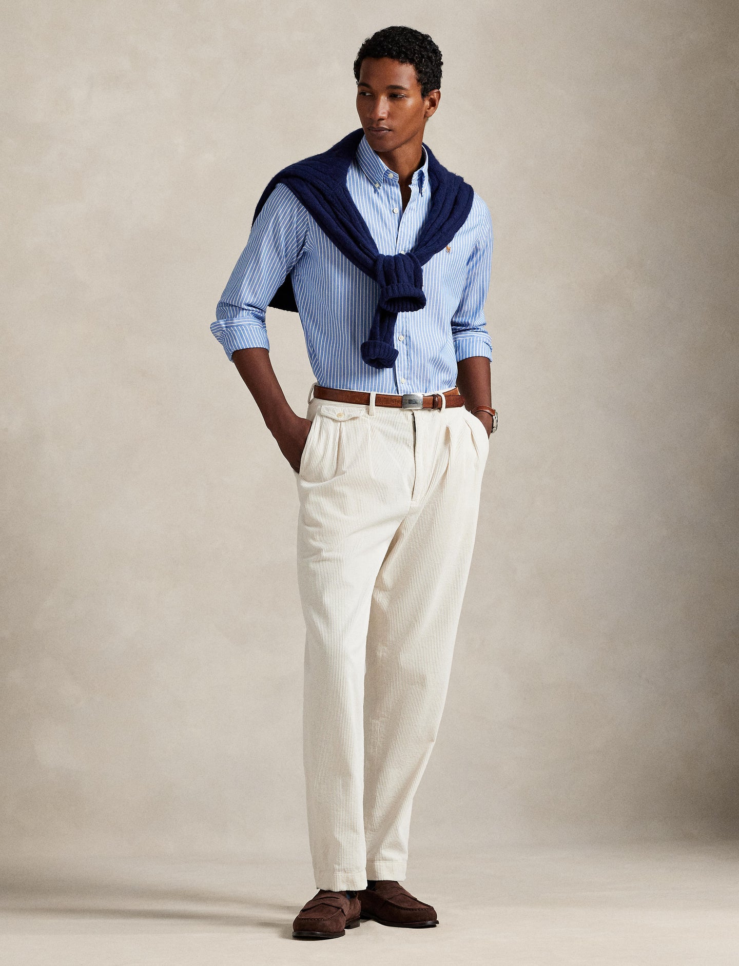 Polo Ralph Lauren - Oxford Shirt - Stripe - Blue & White