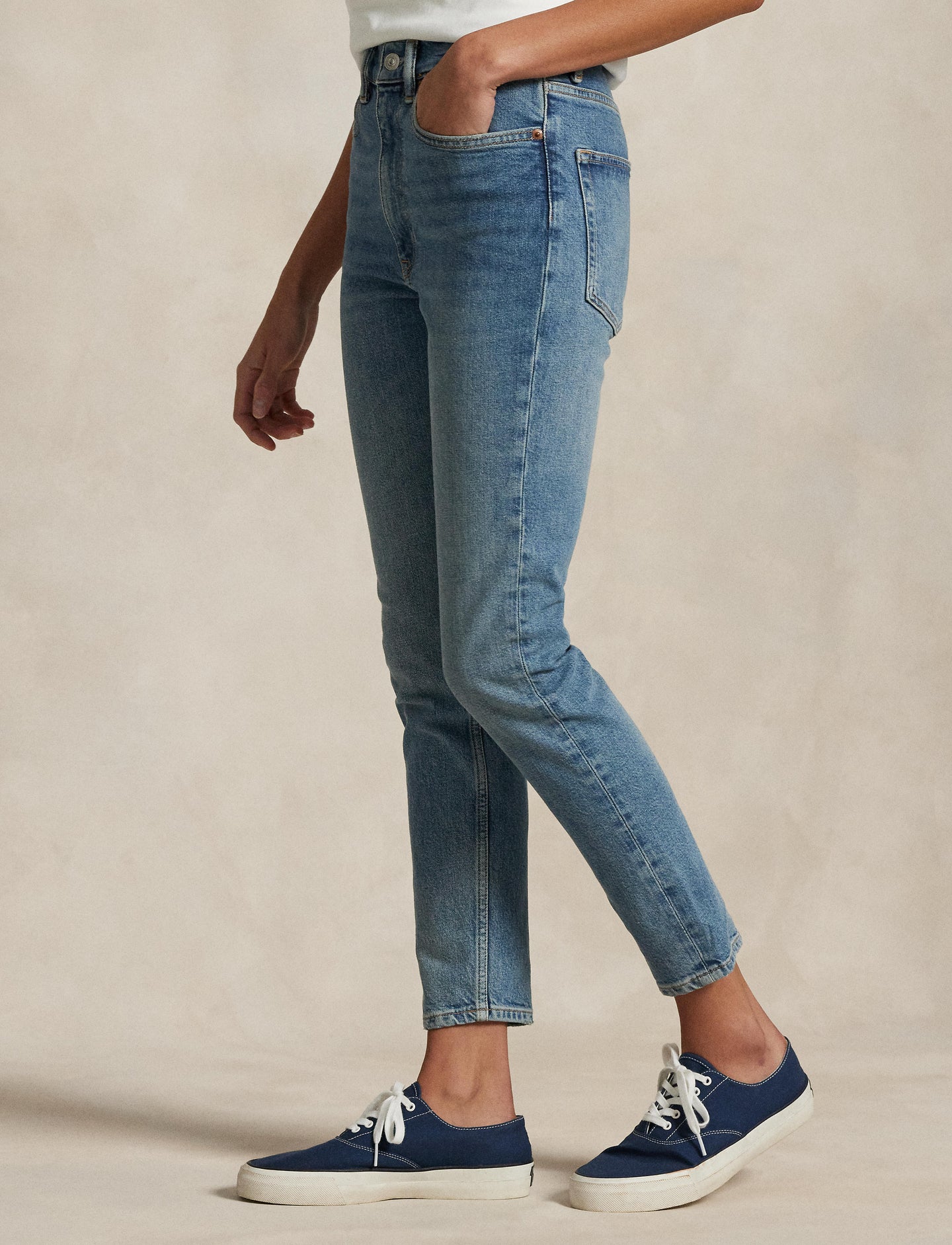 Polo Ralph Lauren - High Rise Super Slim Jean - Antares Wash
