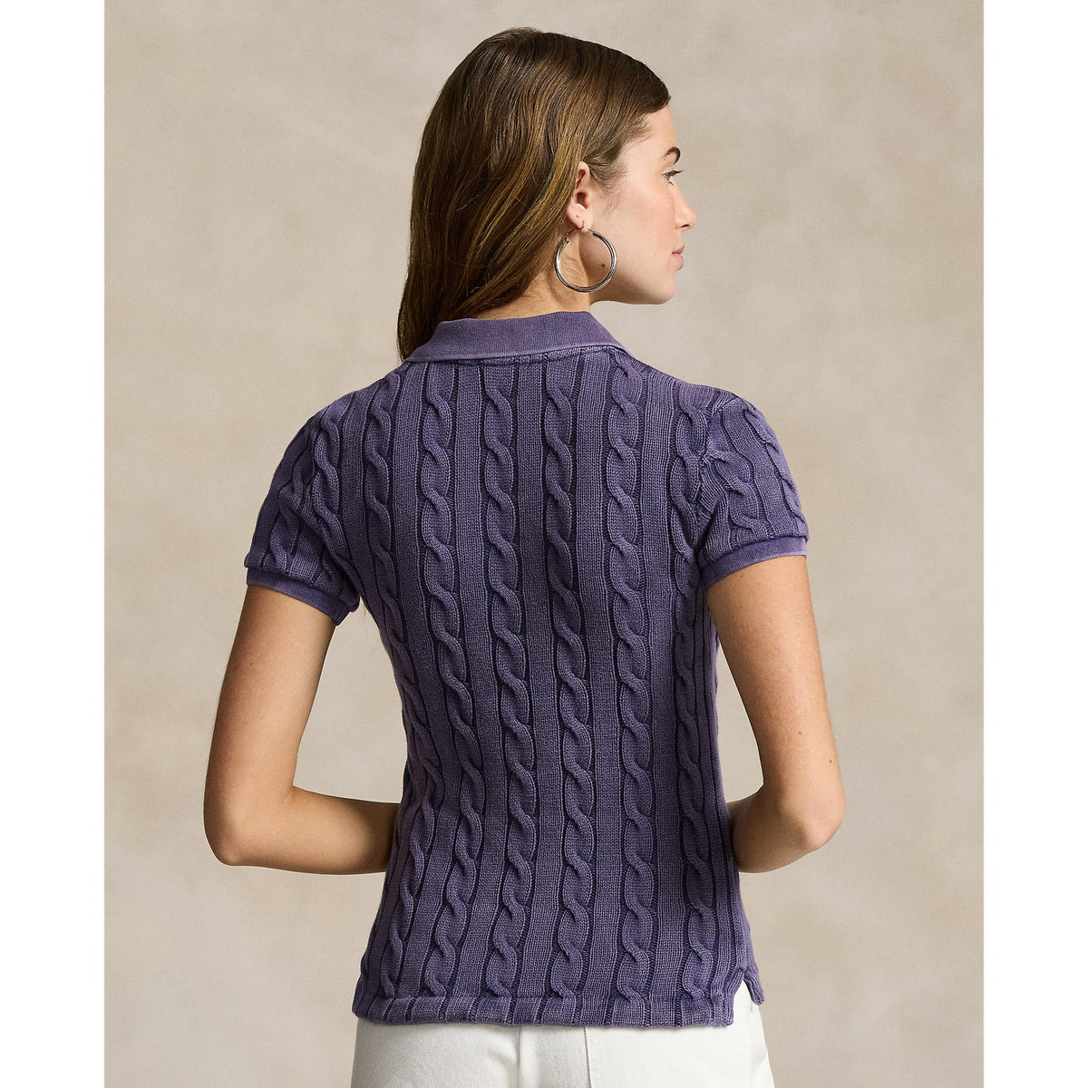 Polo Ralph Lauren - Cable-Knit Polo Shirt - Navy