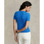 Polo Ralph Lauren Womens Cable-Knit Cotton Short-Sleeve Sweater - Colby Blue