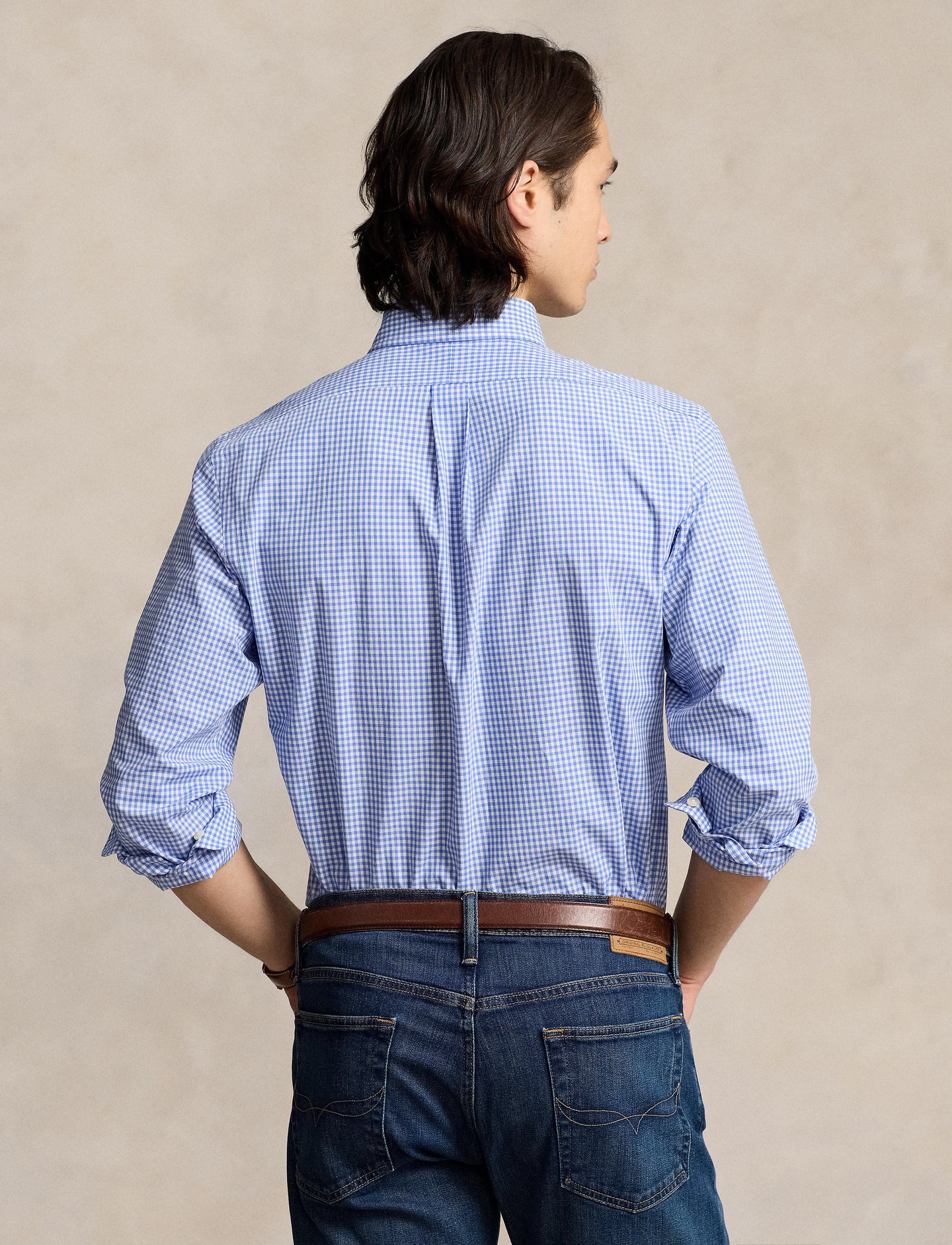 Polo Ralph Lauren - Poplin Stretch Shirt - Gingham - Blue