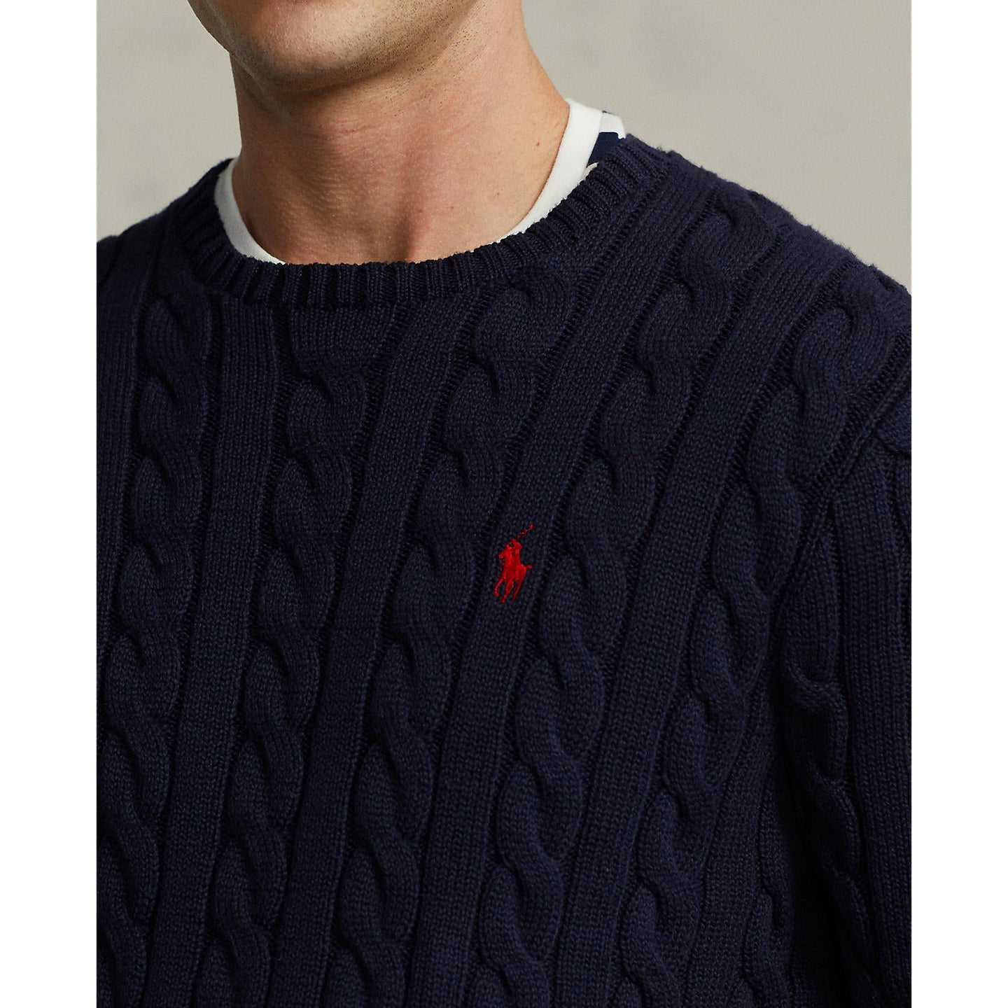 Polo Ralph Lauren - Cable Knit Cotton Sweater - Navy