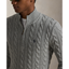 Polo Ralph Lauren - Cable Knit Quarter Zip Sweater - Fawn Grey Heather